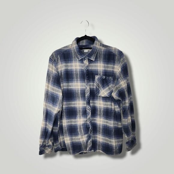 Magellan Blue plaid long sleeve button down Large - Picture 1 of 8